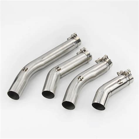 51MM Stainless Steel Universal Motorcycle Exhaust Muffler Pipe Middle ...