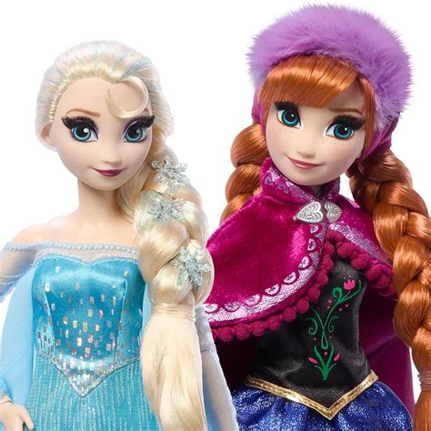 Nouvelles poupées Elsa & Anna (La Reine des Neiges) de Mattel ...