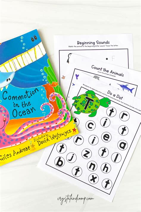 Summer Homeschooling: Commotion in the Ocean Book Printables