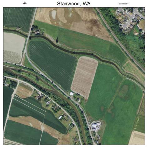 Aerial Photography Map of Stanwood, WA Washington