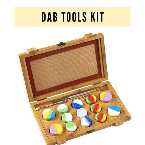 Collection Dab Tools Kit - Silicone Dab Mat, Jars