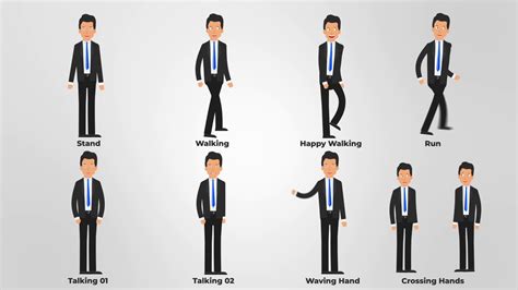 Businessman Character Animation Pack After Effects Template - FilterGrade
