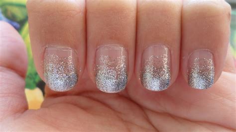 Will Work for Makeup: Glittery Gradient Nails