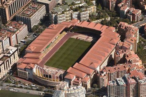 Estadio Louis II Del Monaco con capacidad para 18523 espectadores. As Monaco, Soccer Stadium ...