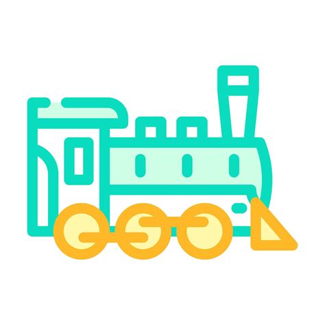 steam train color icon vector illustration 17315448 Vector Art at Vecteezy