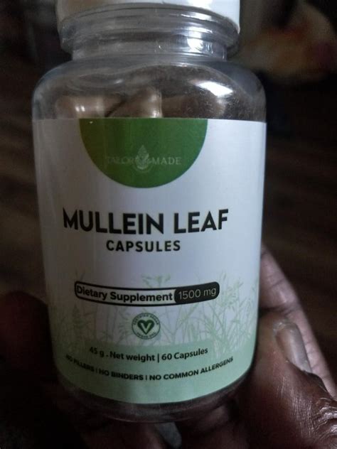 Mullein Leaf Capsules 1500 mg pure from India — Tailor Made Herbal Products