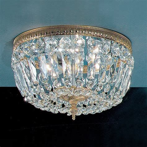 Shop Classic Lighting Crystal Baskets 12-in W Olde World Bronze Crystal ...