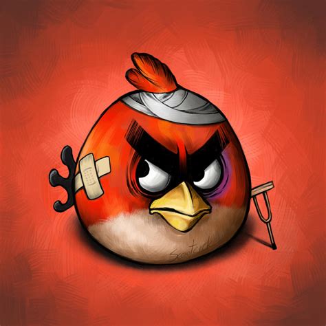 Red Angry Bird by Scooterek on DeviantArt