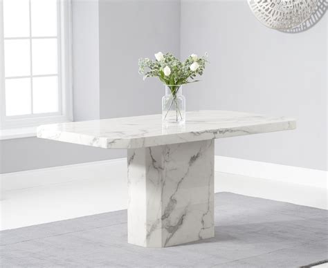 Belle 160cm Marble White Dining Table - Thomas Brown Furnishings