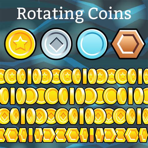 Spinning Rotating Coin Sprites - Game Art Guppy