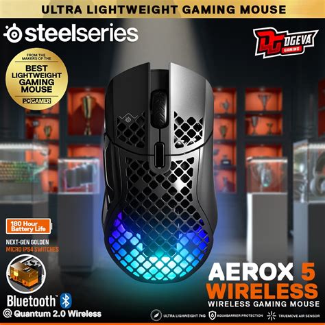 Jual Steelseries Aerox 5 Wireless RGB Ultra-Lightweight Gaming Mouse | Shopee Indonesia