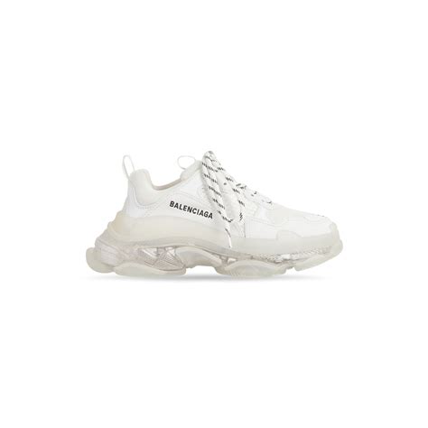 Men's Triple S Sneaker Clear Sole in White | Balenciaga US