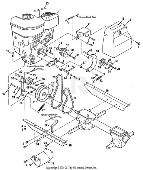 Yard Machine Tiller Parts List