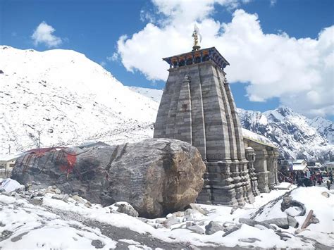 Kedarnath Flood Shiva Statue - Kedarnath Temple Stays Intact Its Surroundings Have Gone With ...