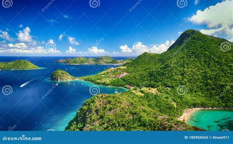 Aerial Shoot - French Caribbean Islands of Guadeloupe: Basse-Terre, Les Saintes, Marie-Galante ...