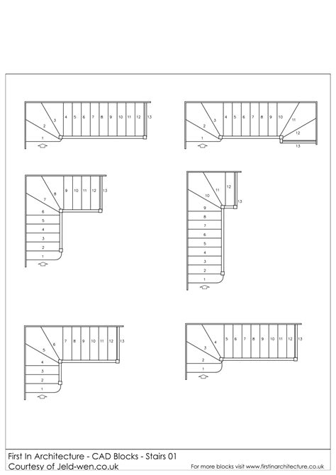 Free CAD Blocks - Stairs | First In Architecture