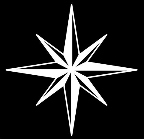 Eight Point Star Removable Vinyl Decal FREE SHIPPING