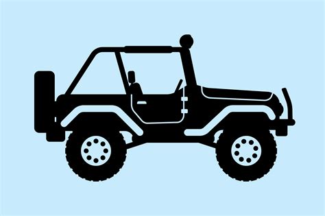 Jeep Silhouette Vector at Vectorified.com | Collection of Jeep Silhouette Vector free for ...