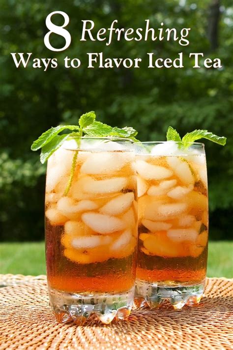 Basic Iced Tea Recipe with 8 Refreshing Flavor Options