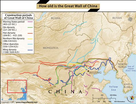 How Old is the Great Wall of China? |Mapsofworld.com