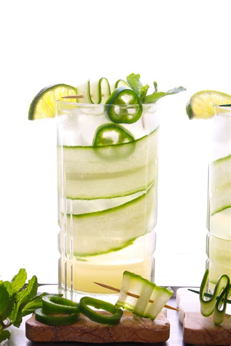 Skinny Cucumber Lime Cocktail - Krazy Kitchen Mom