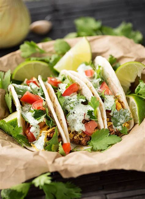 Turkey Street Tacos with Cilantro Cream Sauce - Simply Happy Foodie