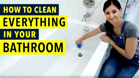 how to clean bathroom