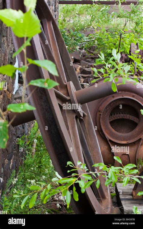 Rusting Mining Equipment Stock Photo - Alamy