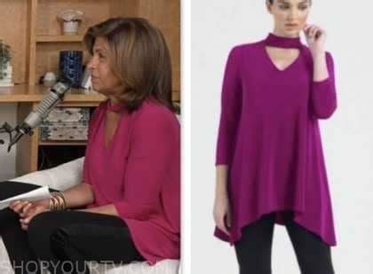 The Today Show: December 2023 Hoda Kotb's Pink Cutout Top | Shop Your TV