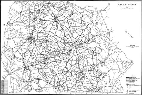 1949 Road Map of Robeson County, North Carolina