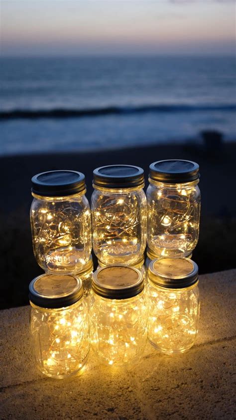 Sale 8 Firefly Lights and Mason Jar Centerpieces Wedding | Etsy Jar Centerpiece Wedding, Lighted ...