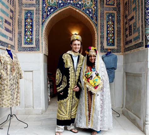 Uzbek Bride and Groom. Uzbekistan. | Uzbekistan clothing, Traditional ...