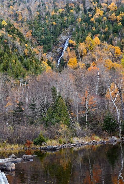 Vibrant Colors of Fall Foliage in the Adirondack Mountains Stock Image ...