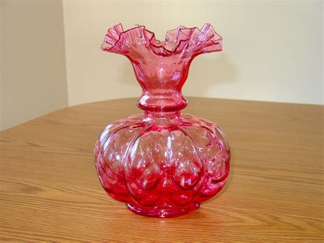 My New Cranberry Fenton Vase | Timeless Glass Art