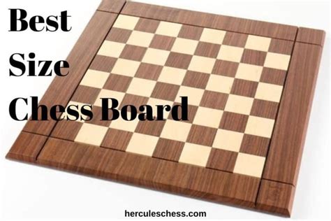 Best Size Chess Board: Official Dimensions - Hercules Chess