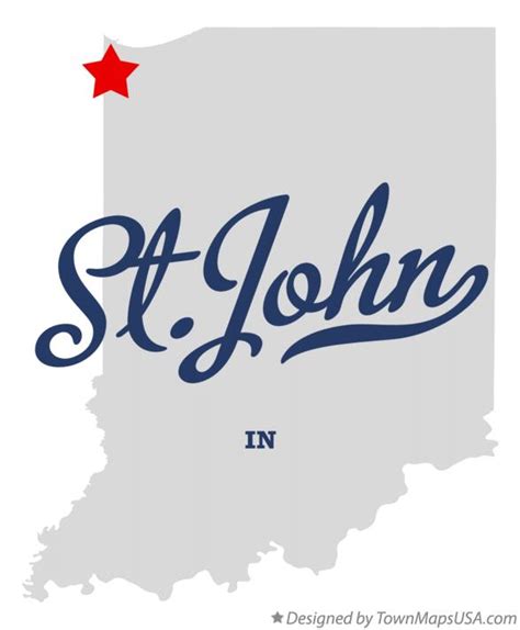 Map of St.John, IN, Indiana