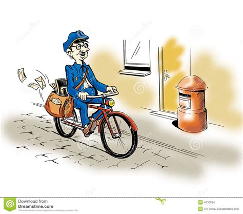 Postman bike clipart - Clipground