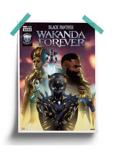 Black Panther Comic Cover Poster - www.superherotoystore.com