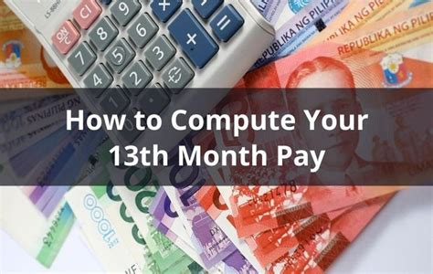 13th Month Pay Calculator: How to Compute Your 13th Month Pay | 13th month pay, Pay calculator ...