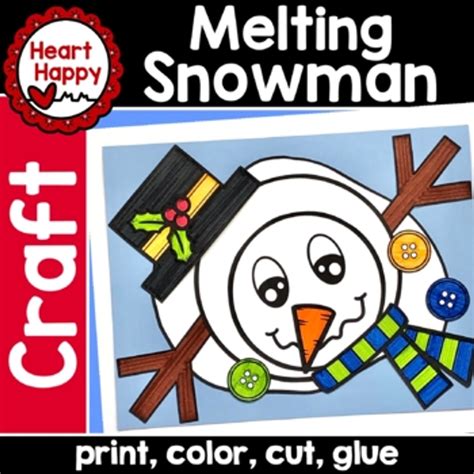 Melting Snowman Winter Craft