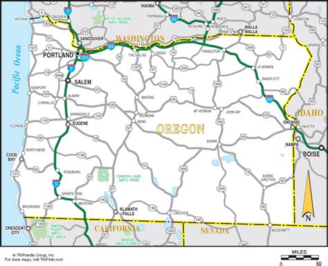 Oregon Road Map