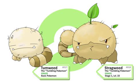 Fakemon: Tumweed, Stragweed (Tumbleweed Pokemon) by KyleOliver-Art on DeviantArt