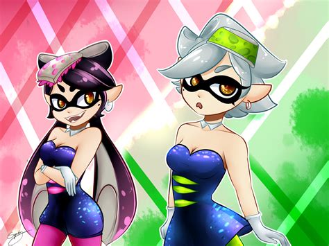 Squid Sisters by SugarberryArt on DeviantArt