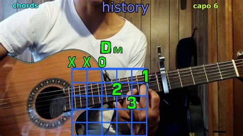 history one direction guitar chords - YouTube