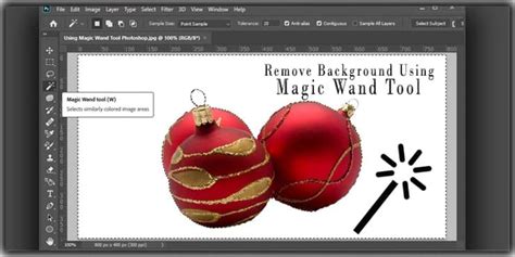 Use The Magic Wand Tool Photoshop to Remove Background