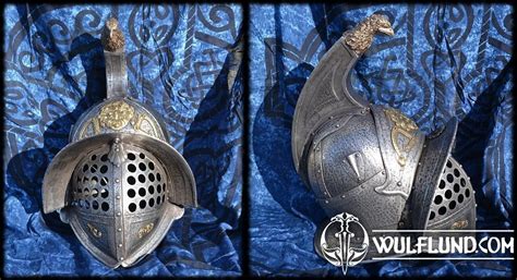 Gladiator Helmet, eagle and medusa Roman and Celtic Helmets Helmets ...