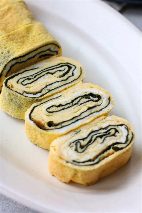 Nori Tamagoyaki Recipe - Japanese Rolled Egg | Chef JA Cooks