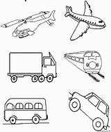 Transportation Coloring Pages Preschool sketch template