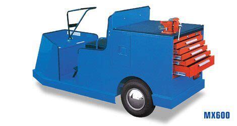 Taylor Dunn MX600 battery electric maintenance vehicle with tool box – Allied Forklifts