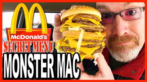 McDonald's ★Secret Menu Item★ MONSTER MAC Challenge | KBDProductionsTV ...